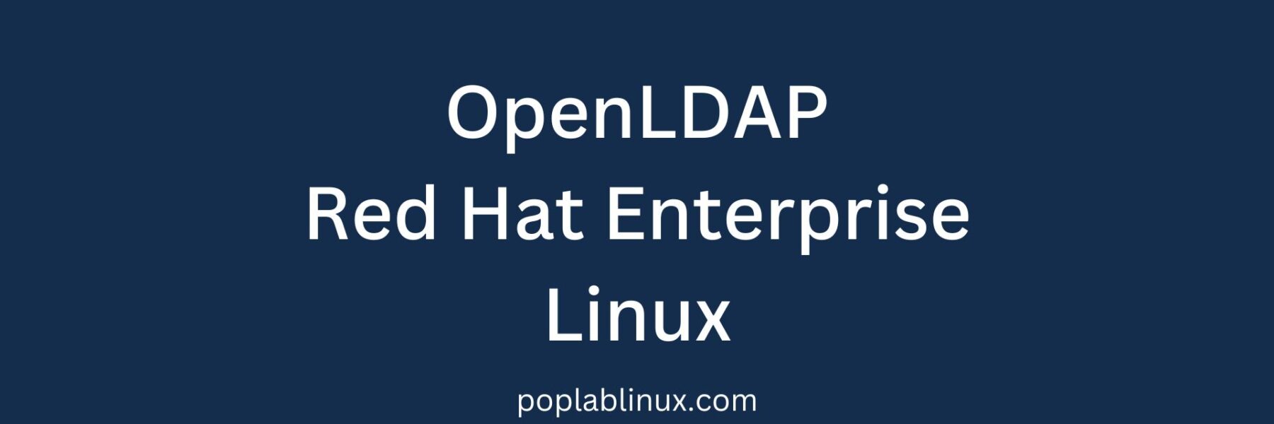 OpenLDAP Red Hat Enterprise Linux